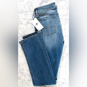 7 For All Mankind Classic Blue Straight Leg Jeans